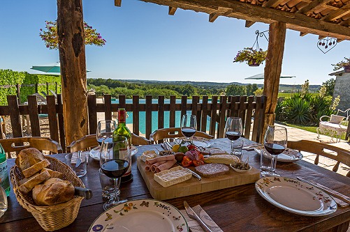 Domaine de Bramefant terrace view