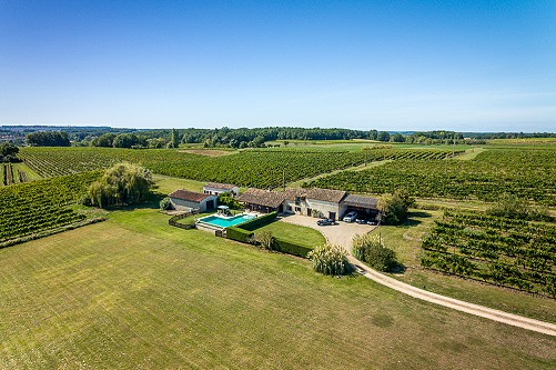 Domaine de Bramefant ariel view